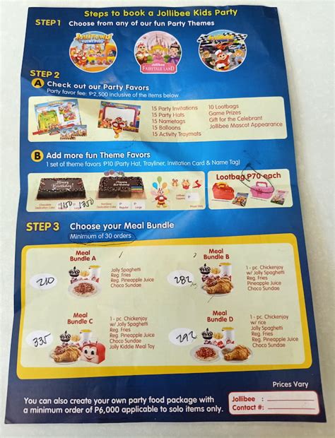 jollibee package 2024|Jollibee Party Packages 2024: Kids Party Pricing & Menu.